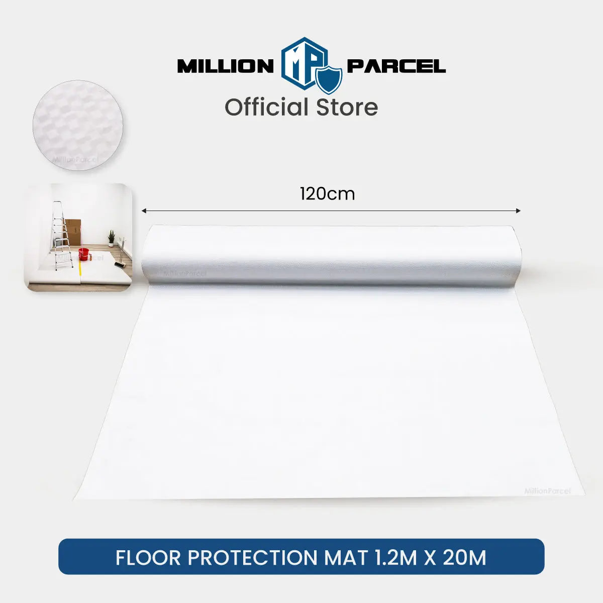 Floor Protection Mat 1.2m x 20m - MillionParcel