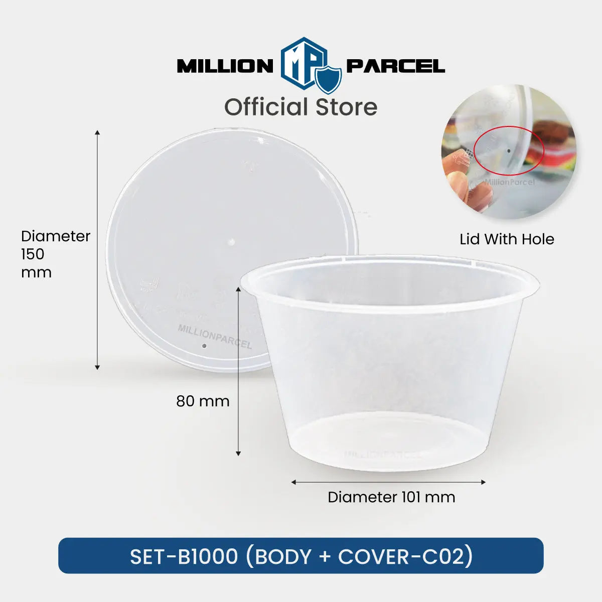 Disposable Plastic Food Container - MillionParcel