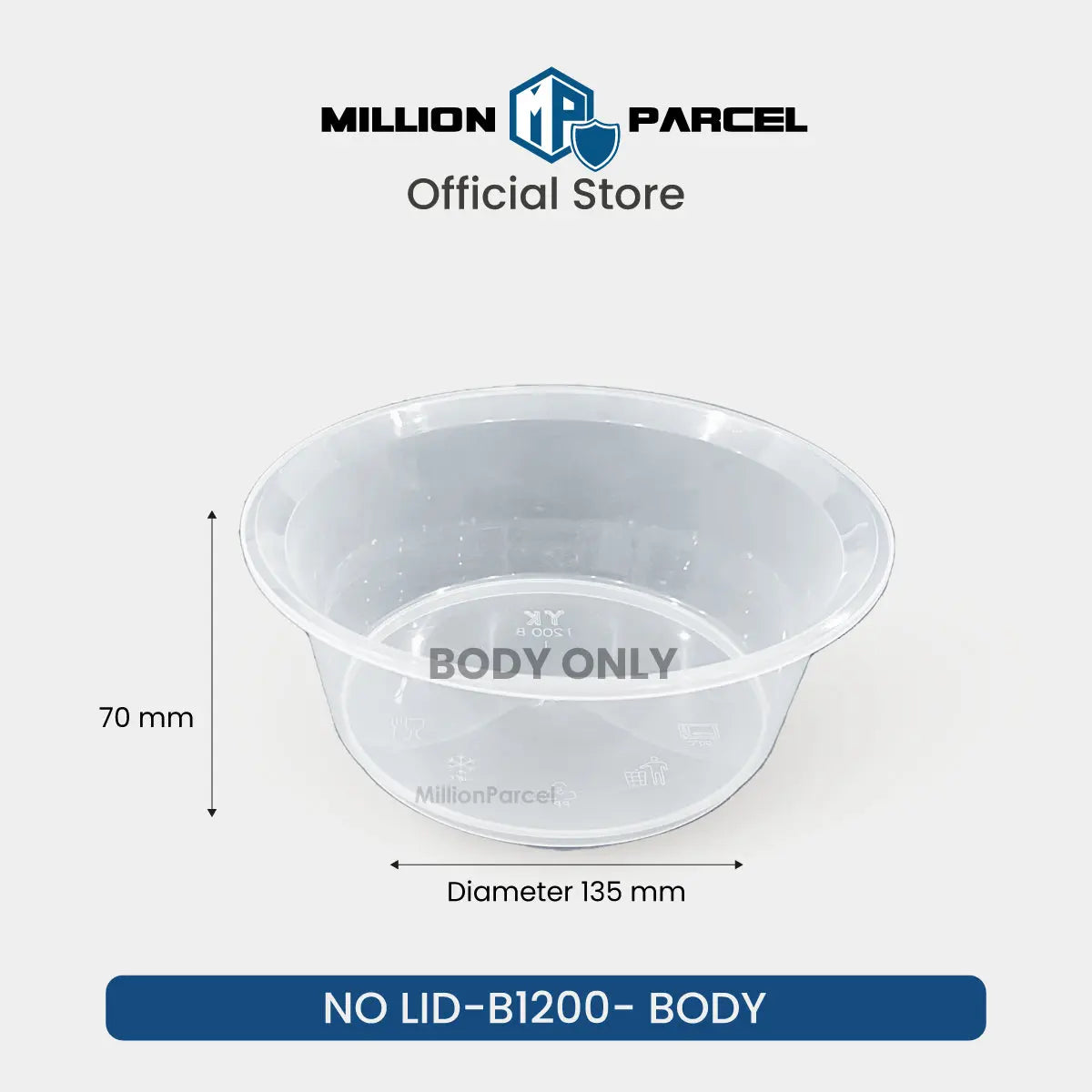 Disposable Plastic Food Container - MillionParcel