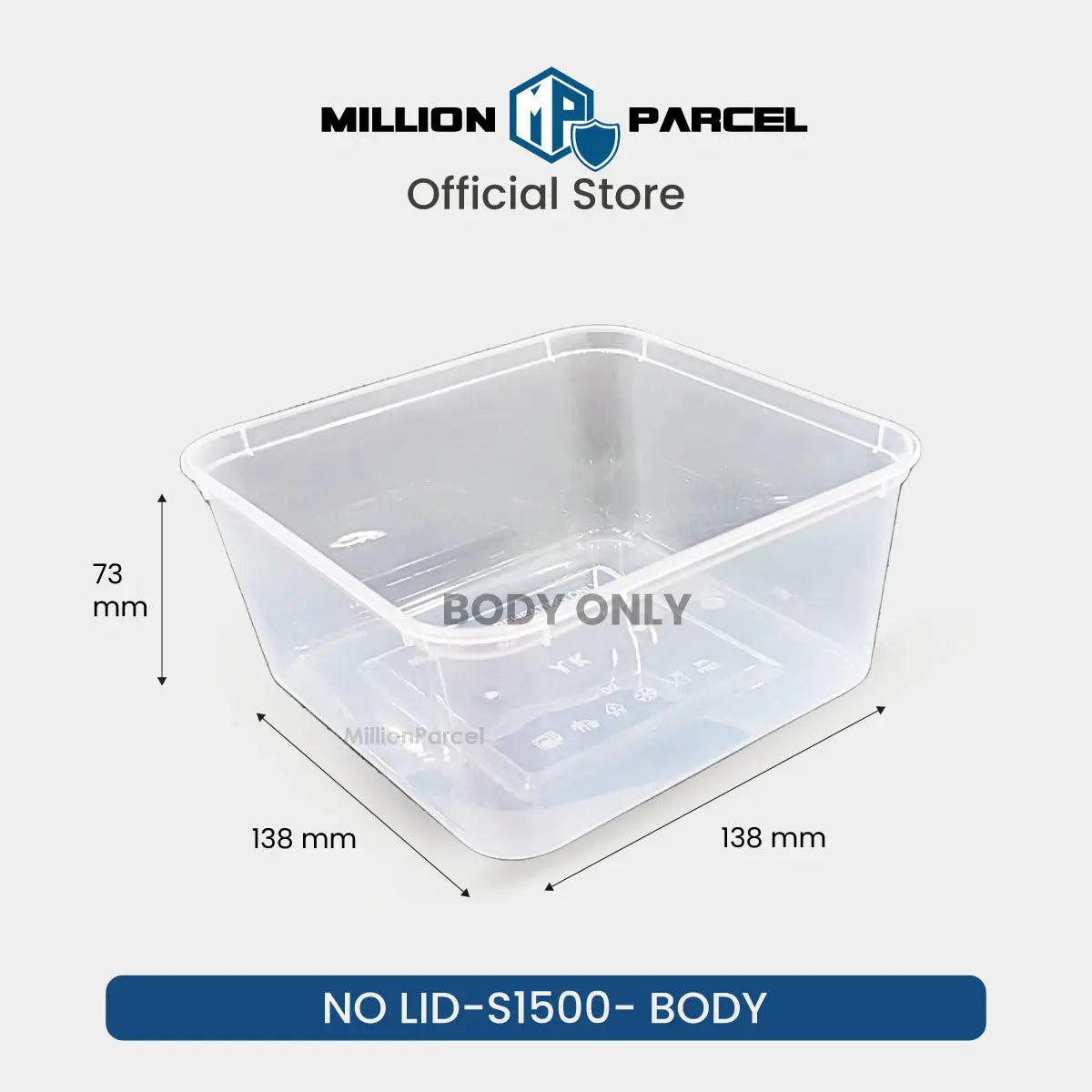 Disposable Plastic Food Container - MillionParcel