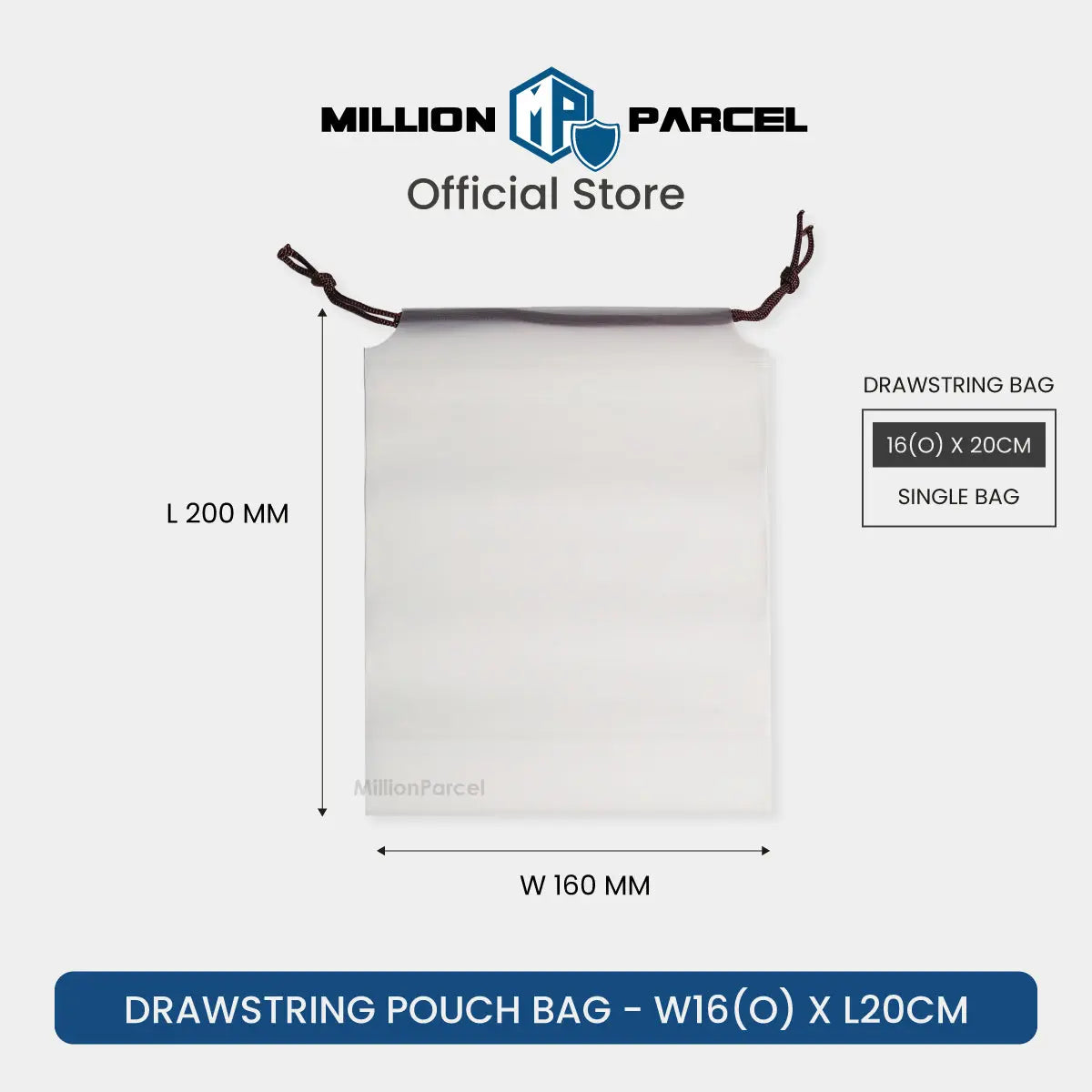Transparent Drawstring Pouch | Drawstring Bag - MillionParcel