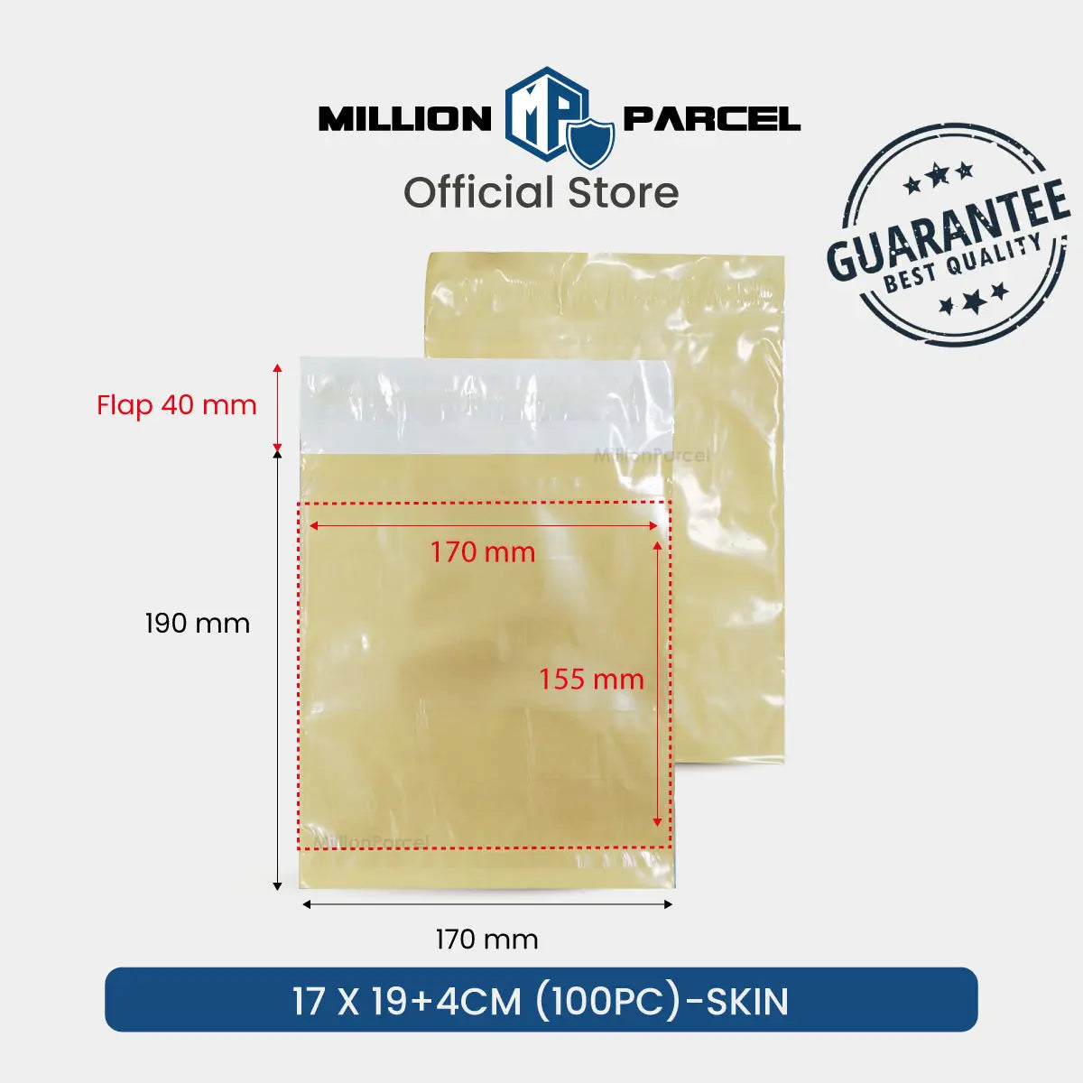 Polymailers with pouch & pocket - MillionParcel