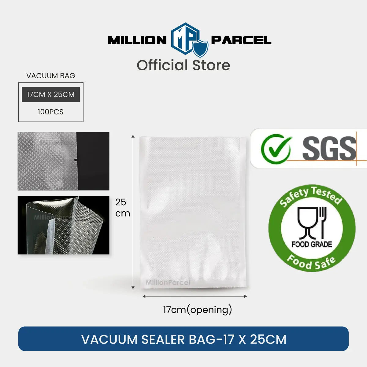 Vacuum Sealer Roll | Vacuum Sealer Bag - MillionParcel