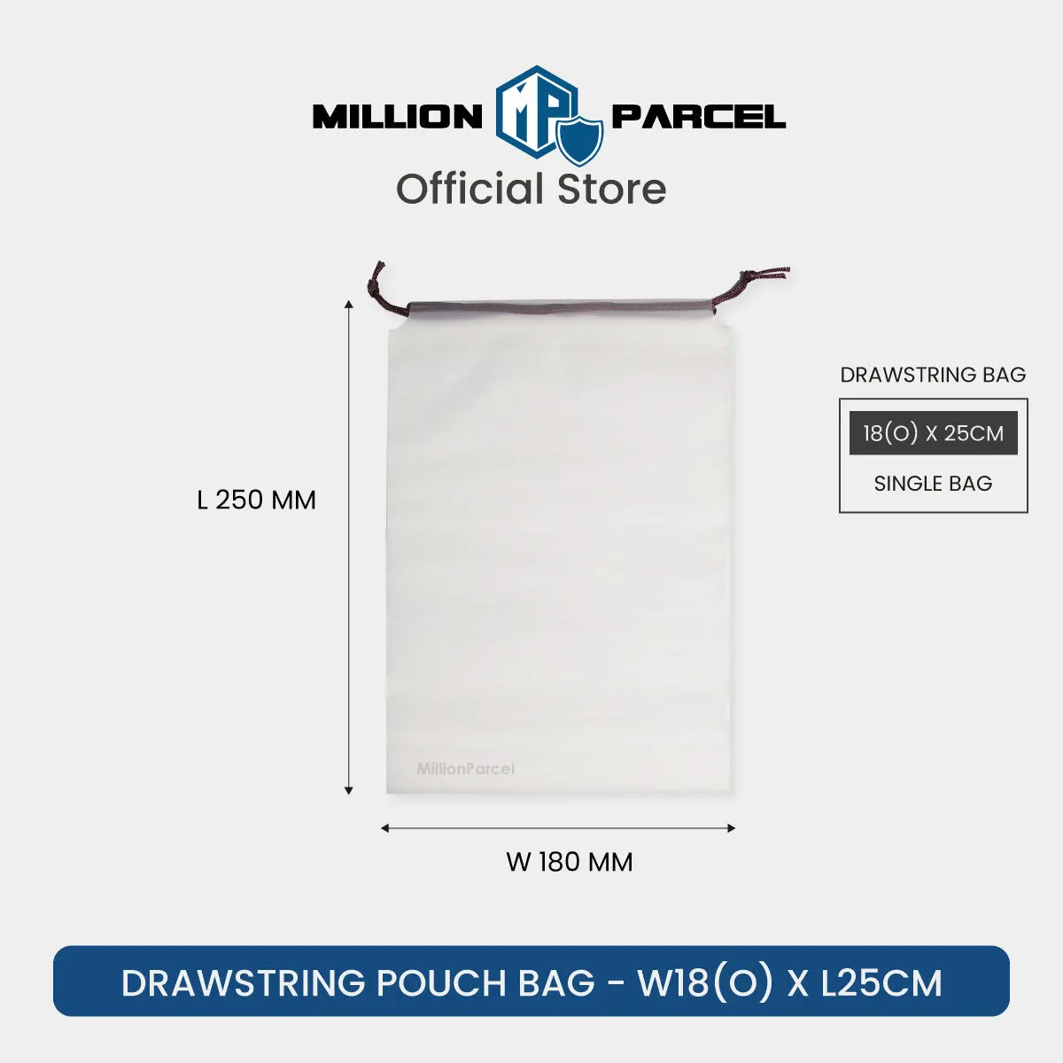 Transparent Drawstring Pouch | Drawstring Bag - MillionParcel