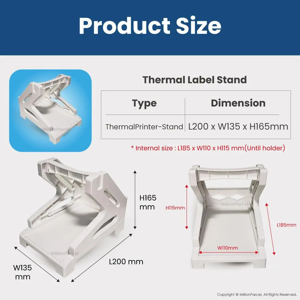 2 In 1 Thermal Printer Label Holder - MillionParcel