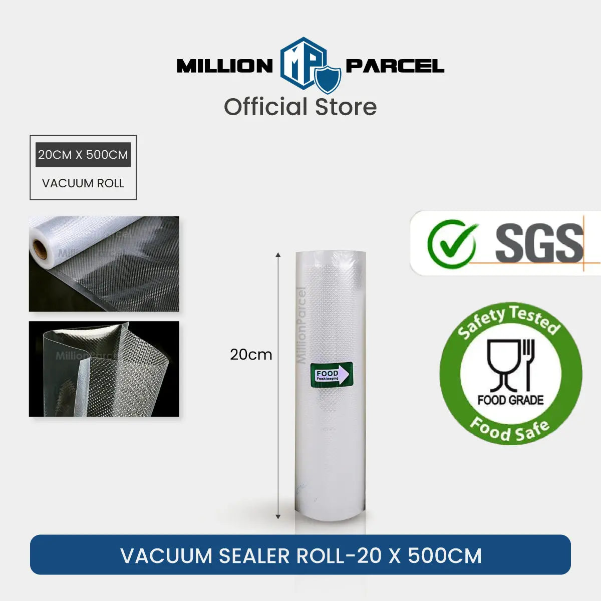 Vacuum Sealer Roll | Vacuum Sealer Bag - MillionParcel