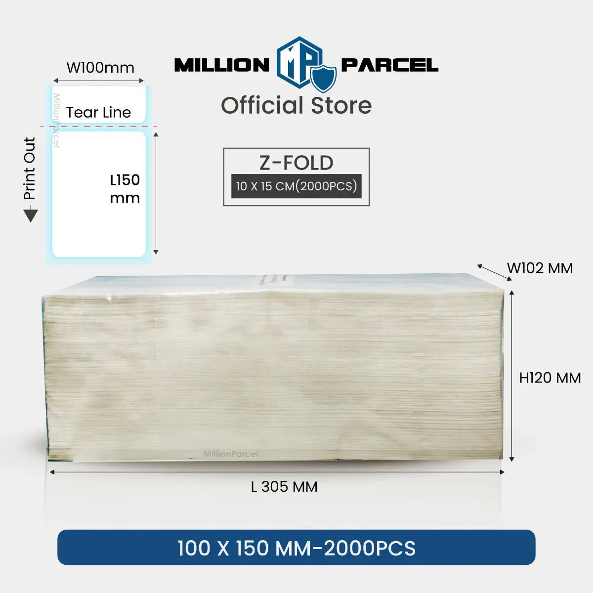 Thermal Printer Label Paper - MillionParcel