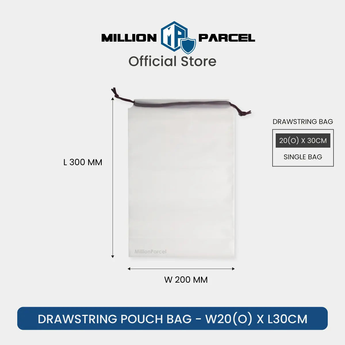 Transparent Drawstring Pouch | Drawstring Bag - MillionParcel