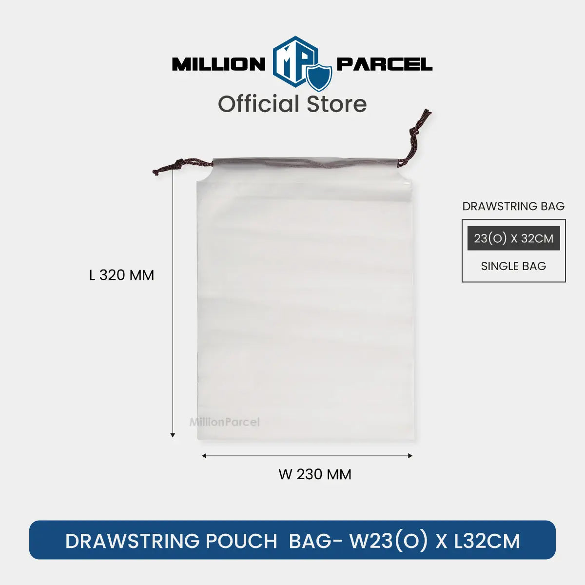 Transparent Drawstring Pouch | Drawstring Bag - MillionParcel