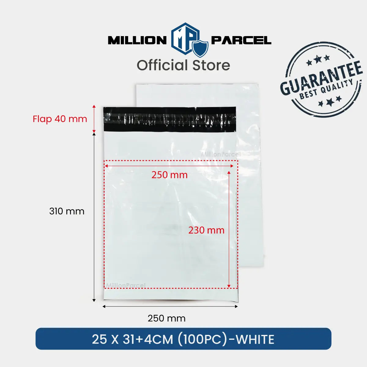 Polymailers with pouch & pocket - MillionParcel