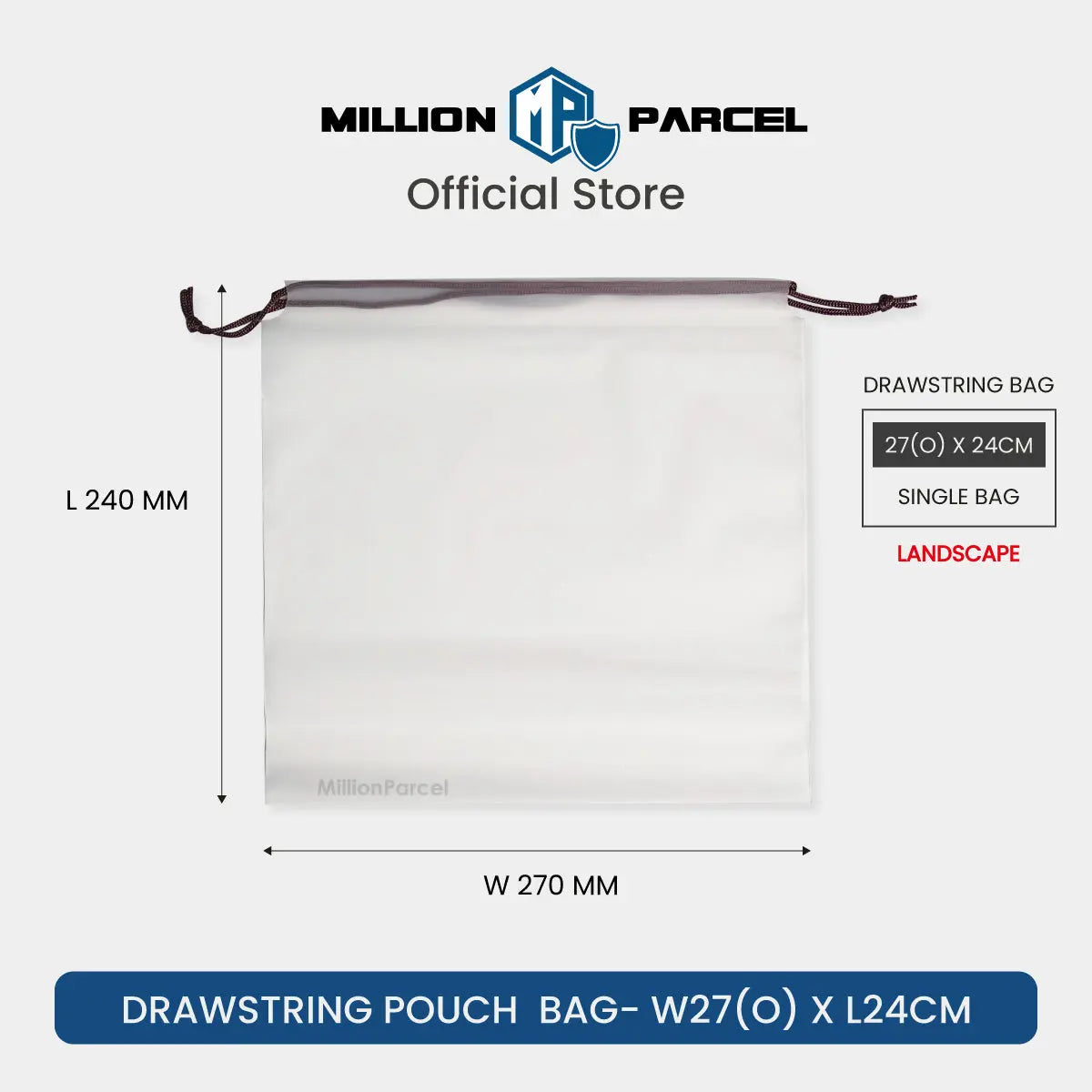 Transparent Drawstring Pouch | Drawstring Bag - MillionParcel