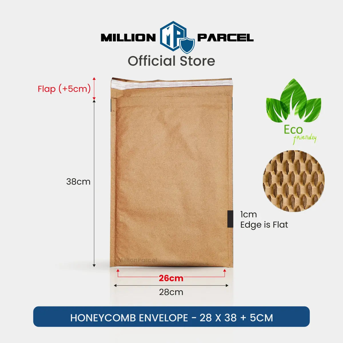 Honeycomb Paper Envelope | Replace bubble wrap envelope - MillionParcel