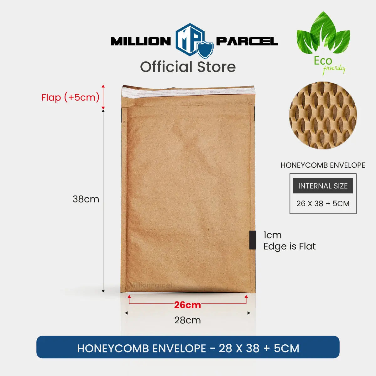 Honeycomb Paper Envelope | Replace bubble wrap envelope - MillionParcel