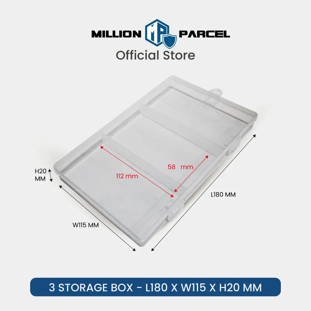 Transparent Plastic Storage Box - MillionParcel