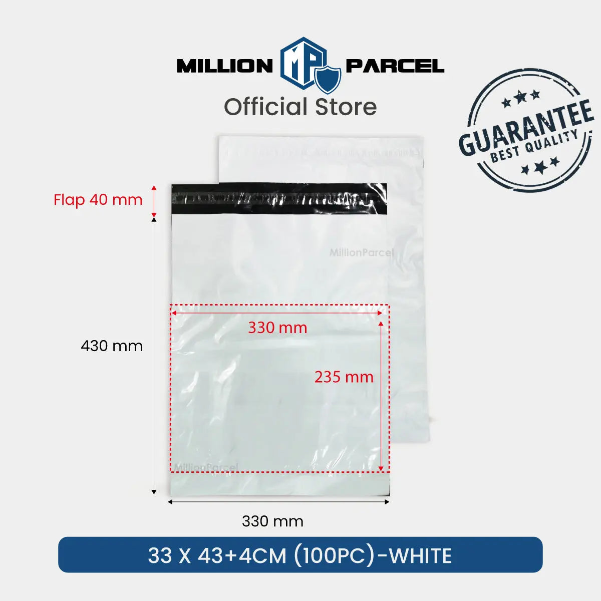 Polymailers with pouch & pocket - MillionParcel