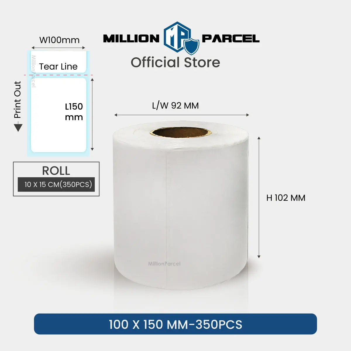 Thermal Printer Label Paper - MillionParcel