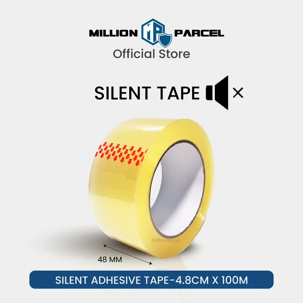 Silent Adhesive Tape 4.8cm x 100m - MillionParcel