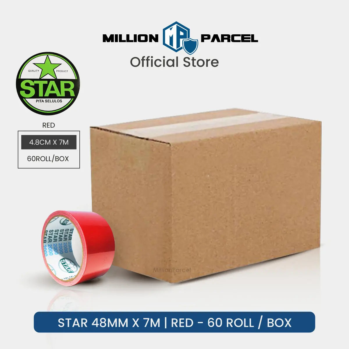 STAR 2000 Cloth Tape | Duct Tape - Easy Tear - MillionParcel