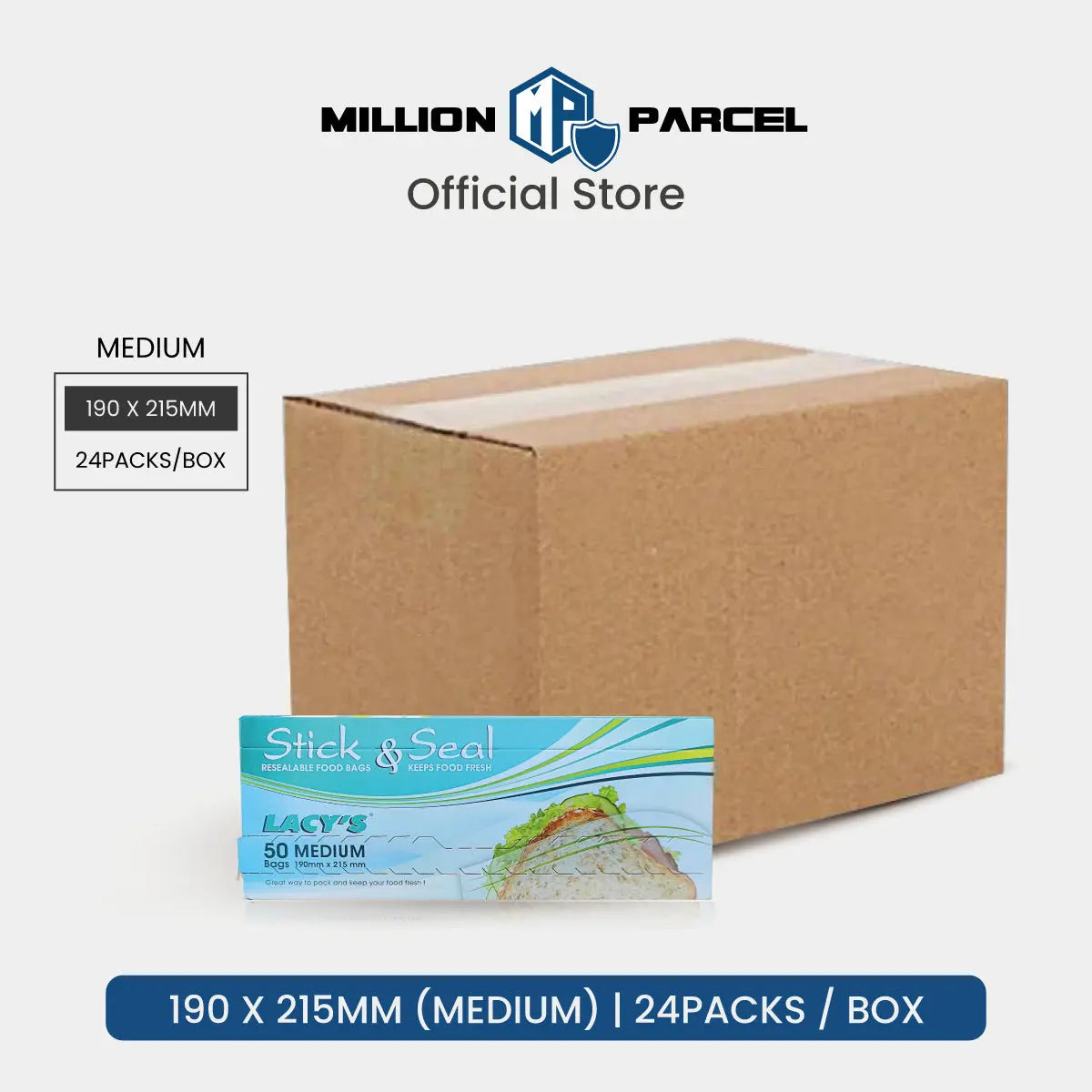 Lacy’s Stick & Seal | Zipbag Slider - MillionParcel