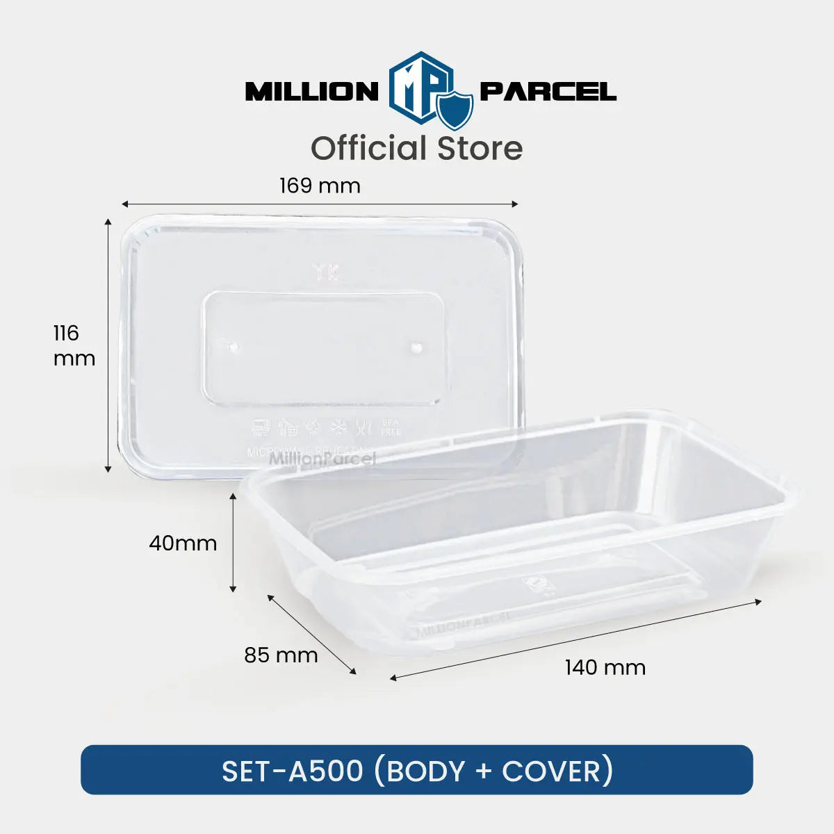 Disposable Plastic Food Container - MillionParcel