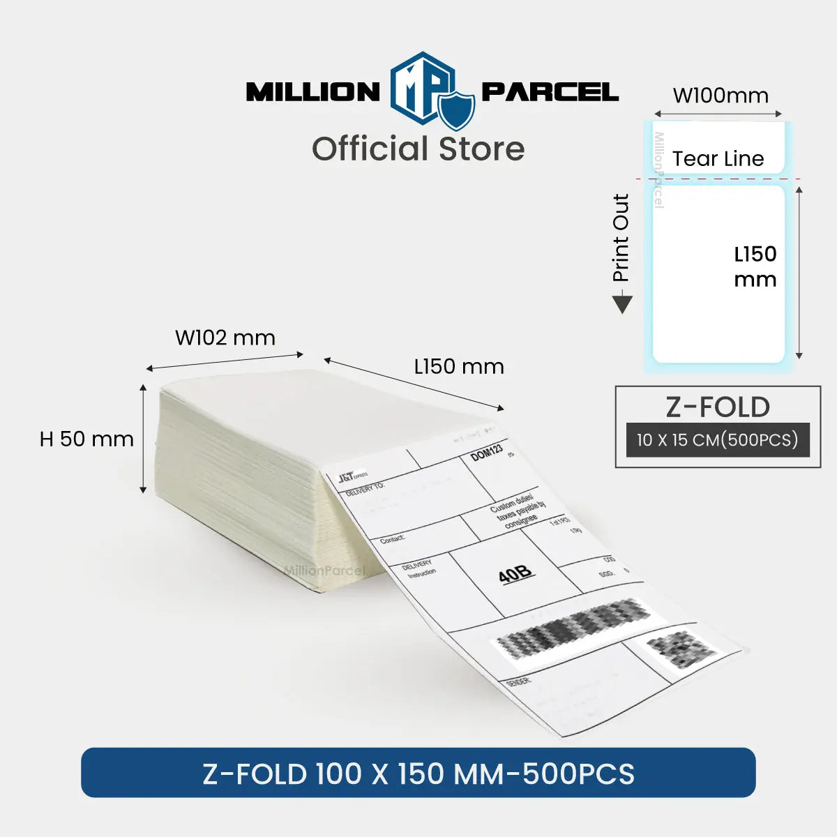 Thermal Printer Label Paper - MillionParcel