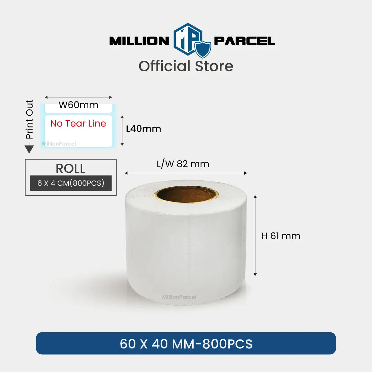 Thermal Printer Label Paper - MillionParcel