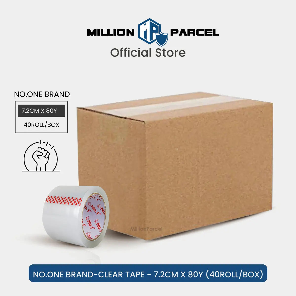 STAR Clear Adhesive Tape | Opp Tape | Brown Tape - MillionParcel