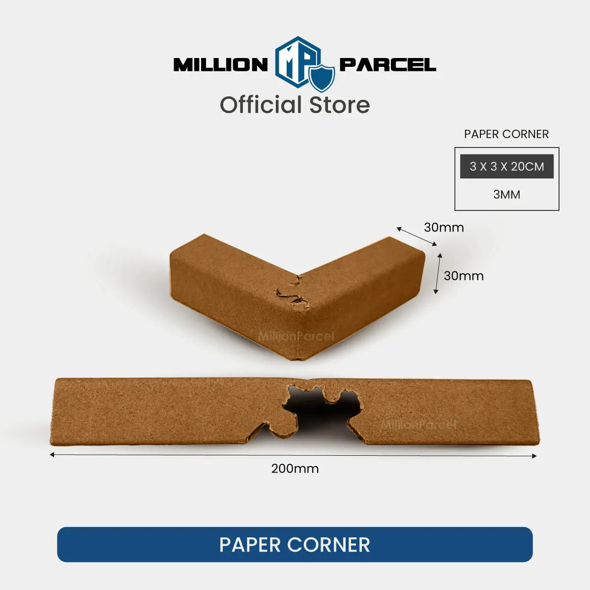 Carton Box Corner Protector | Packaging Box Edge Protector - MillionParcel