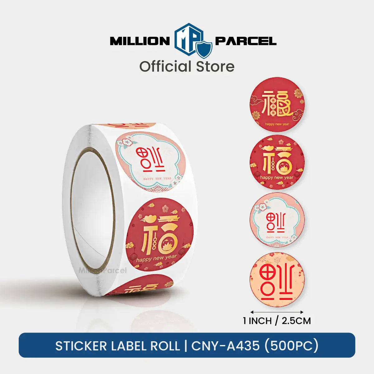 Thank You Sticker Label Roll | CNY Sticker Label - MillionParcel