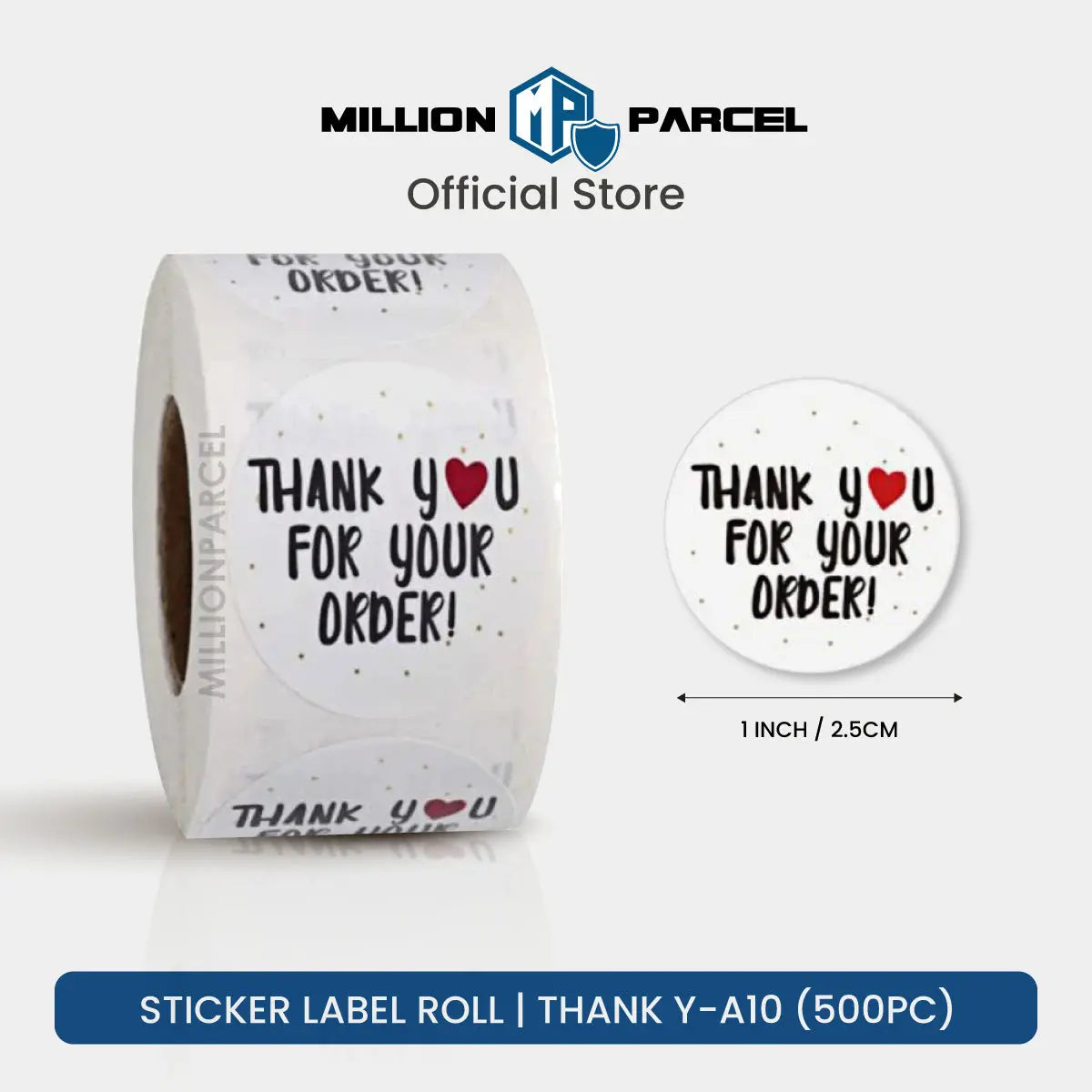 Sticker Label Roll & Sheets | Handmade & Thank you and etc - MillionParcel