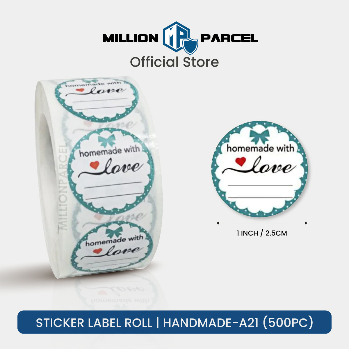 Sticker Label Roll & Sheets | Handmade & Thank you and etc - MillionParcel