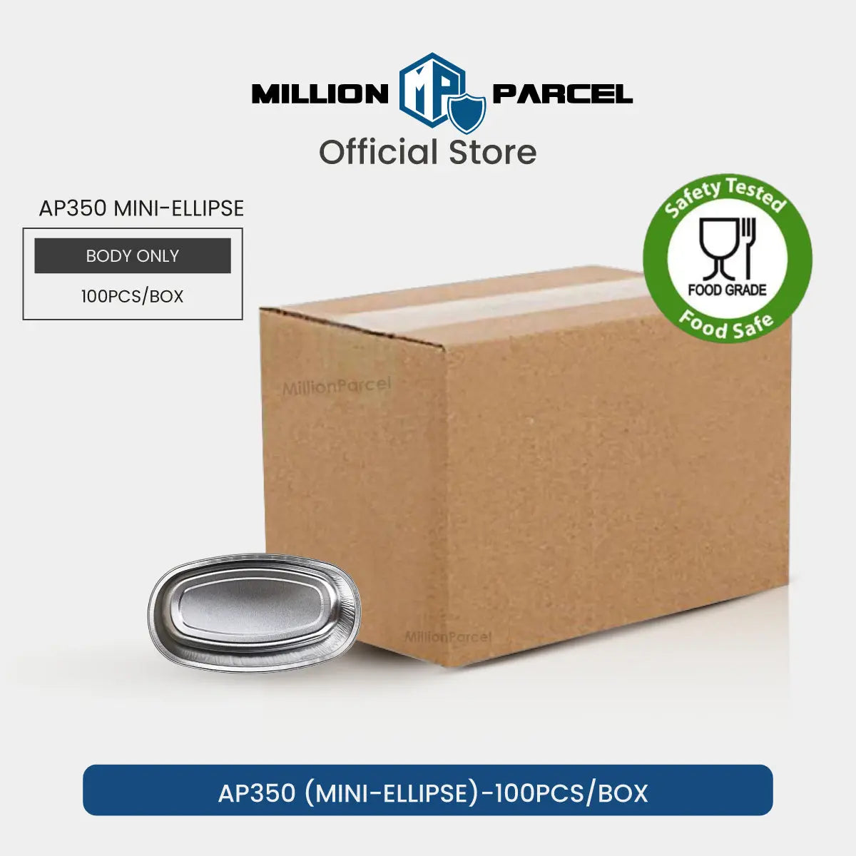 Lacy's Smooth-Wall Container with Lid | Aluminium Foil Tray - MillionParcel