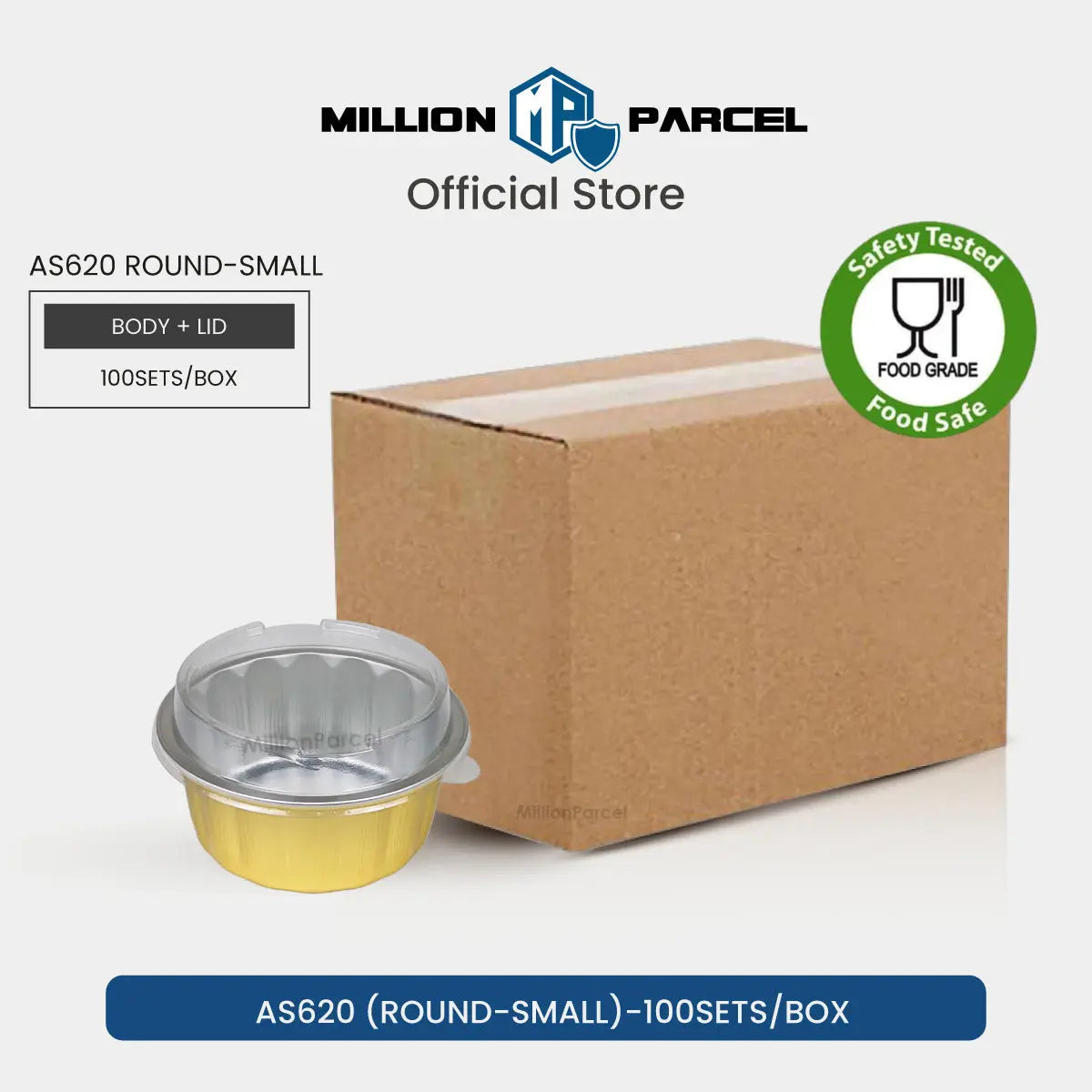 Lacy's Smooth-Wall Container with Lid | Aluminium Foil Tray - MillionParcel