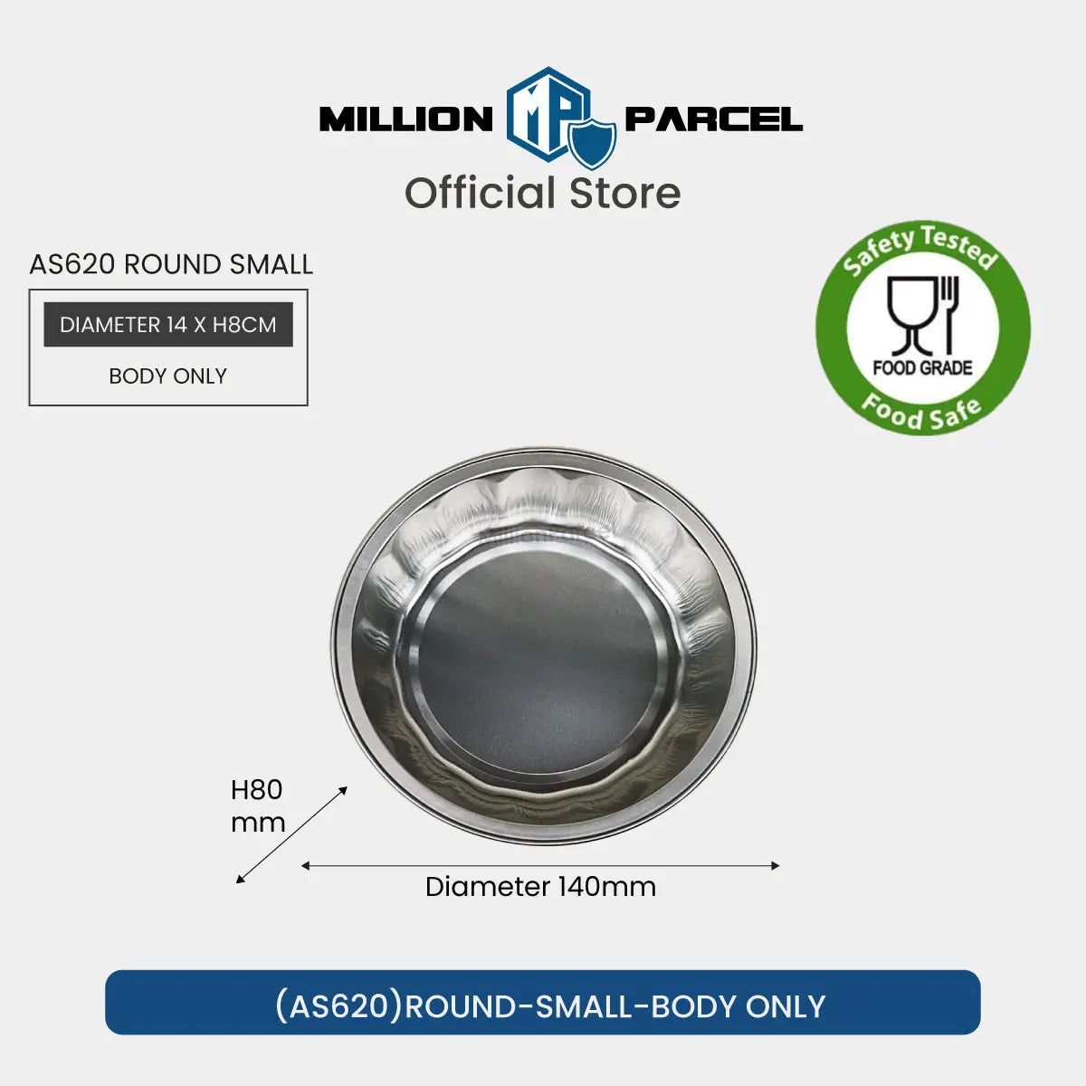 Lacy's Smooth-Wall Container with Lid | Aluminium Foil Tray - MillionParcel