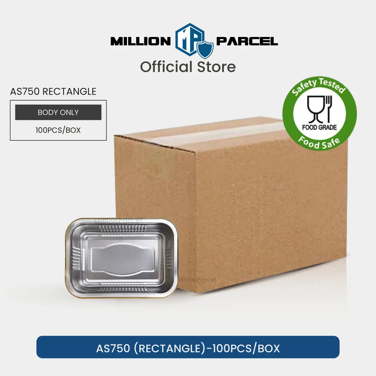 Lacy's Smooth-Wall Container with Lid | Aluminium Foil Tray - MillionParcel