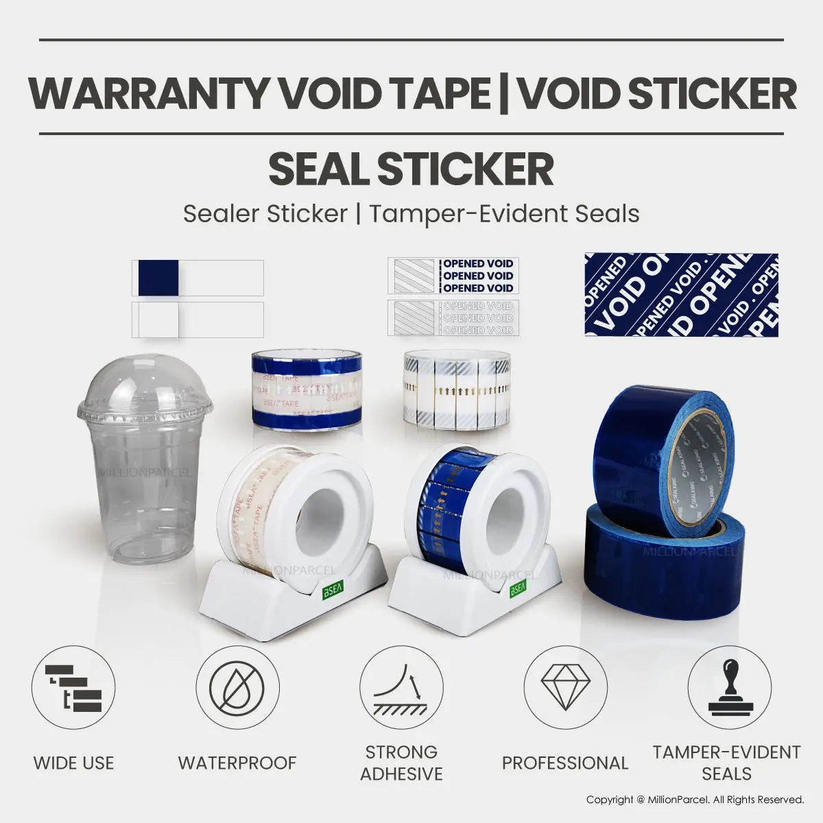 Warranty Void Tape | Void Sticker | Seal Sticker - MillionParcel