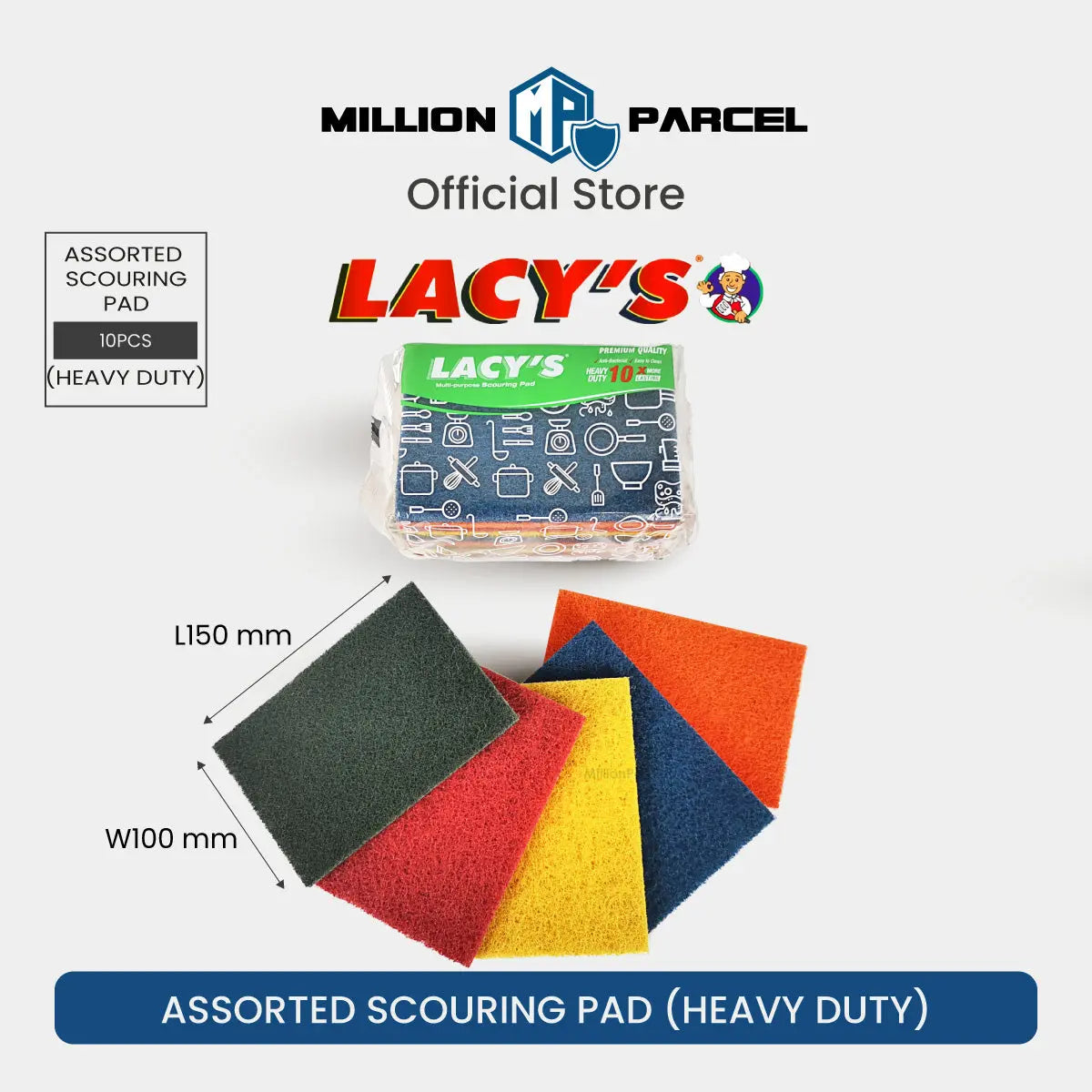 Lacy’s Assorted Sponge & Scourer | Soap Pads | Scrub Pads - MillionParcel