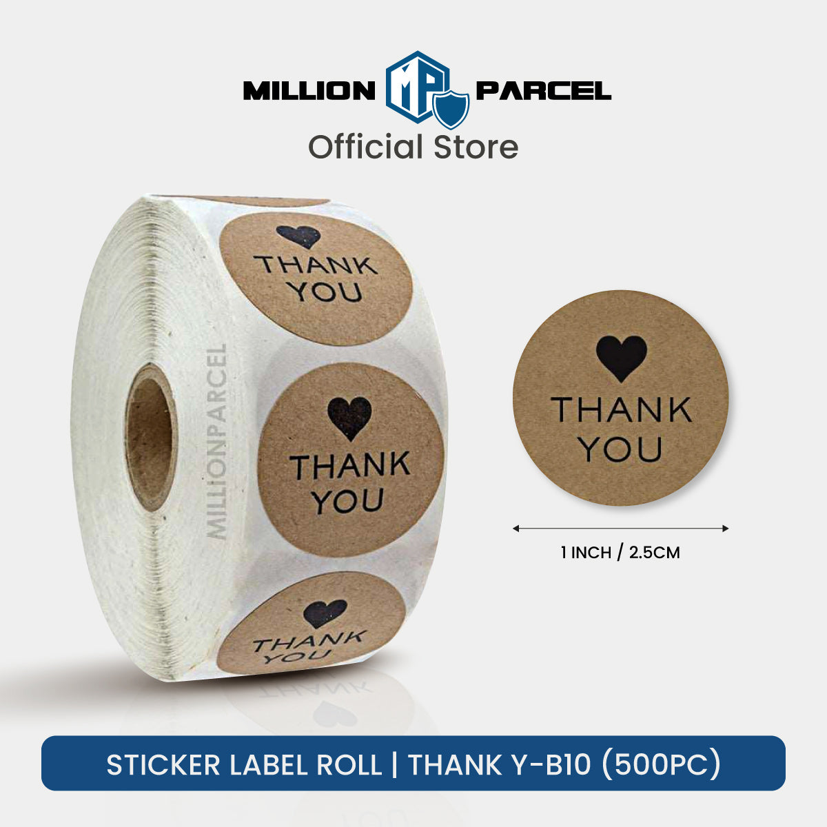 Sticker Label Roll & Sheets | Handmade & Thank you and etc - MillionParcel