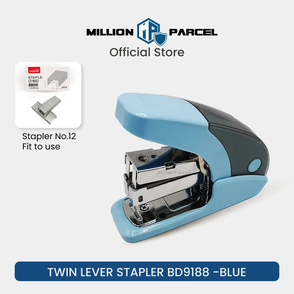 Twin Lever Stapler: 50% Less Effort | All type Stapler - MillionParcel