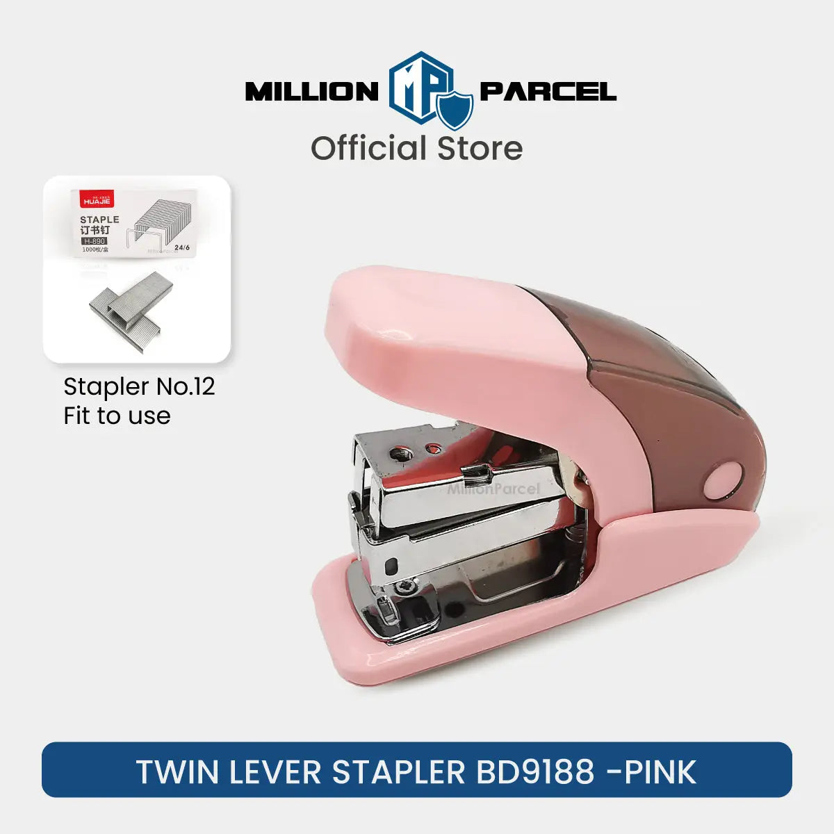 Twin Lever Stapler: 50% Less Effort | All type Stapler - MillionParcel