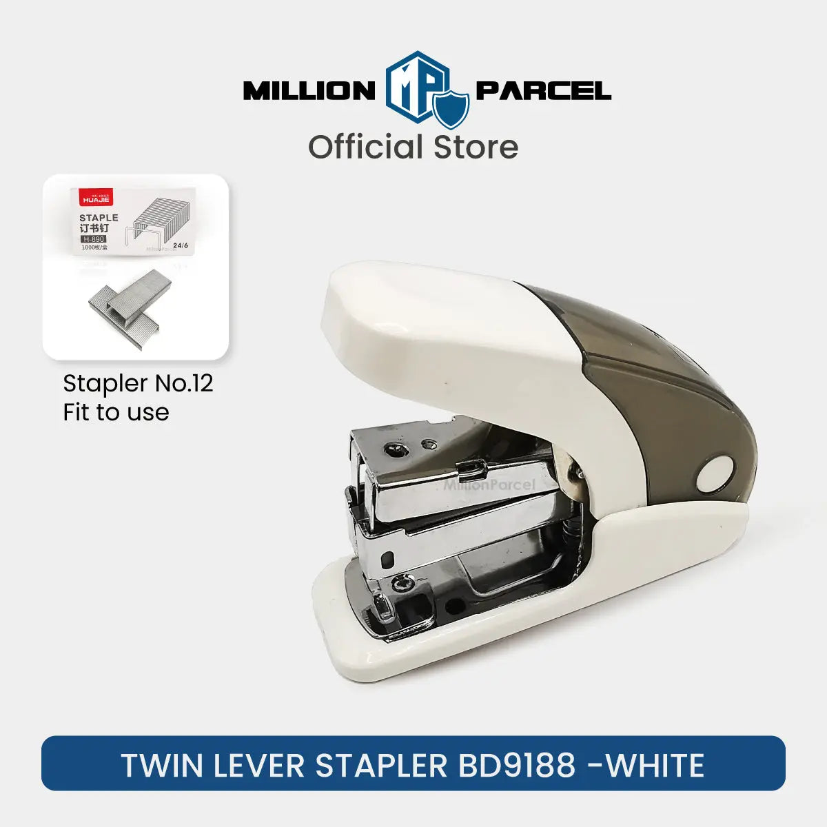 Twin Lever Stapler: 50% Less Effort | All type Stapler - MillionParcel