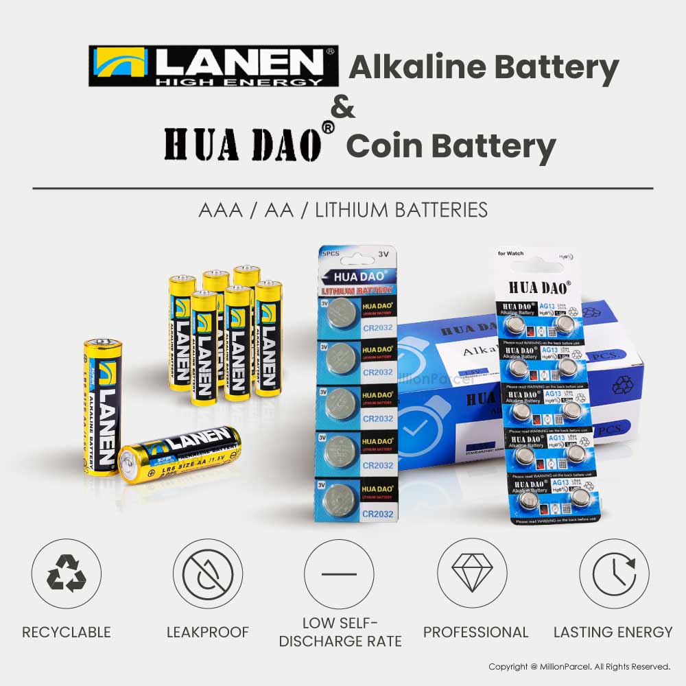LANEN Alkaline Battery | HUADAO Coin Battery