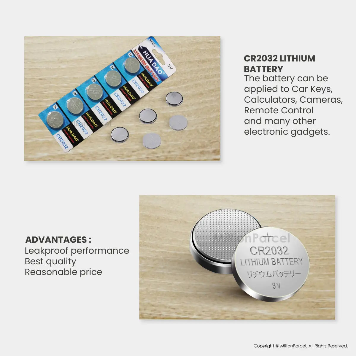 LANEN Alkaline Battery | HUADAO Coin Battery - MillionParcel