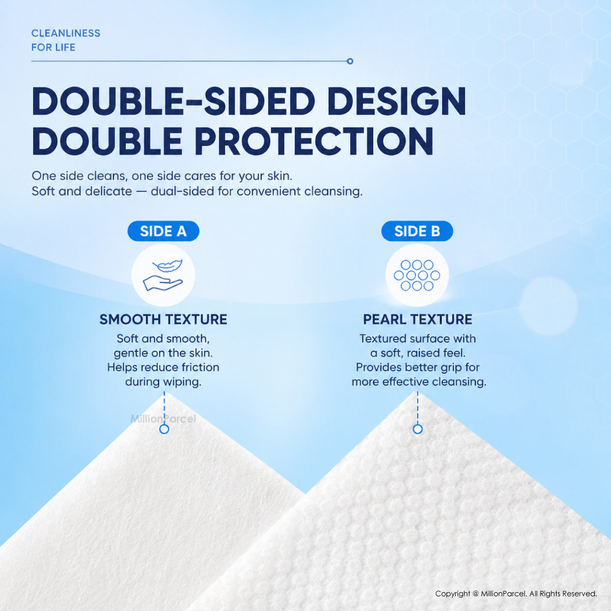 Botare Disposable Face Towel – Cotton Tissue, 80 Sheets