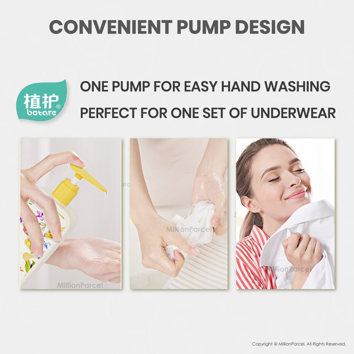 Botare Lingerie Detergent 500g | Tea Tree Hand Wash for Underwear, Pajamas & Sports Bras