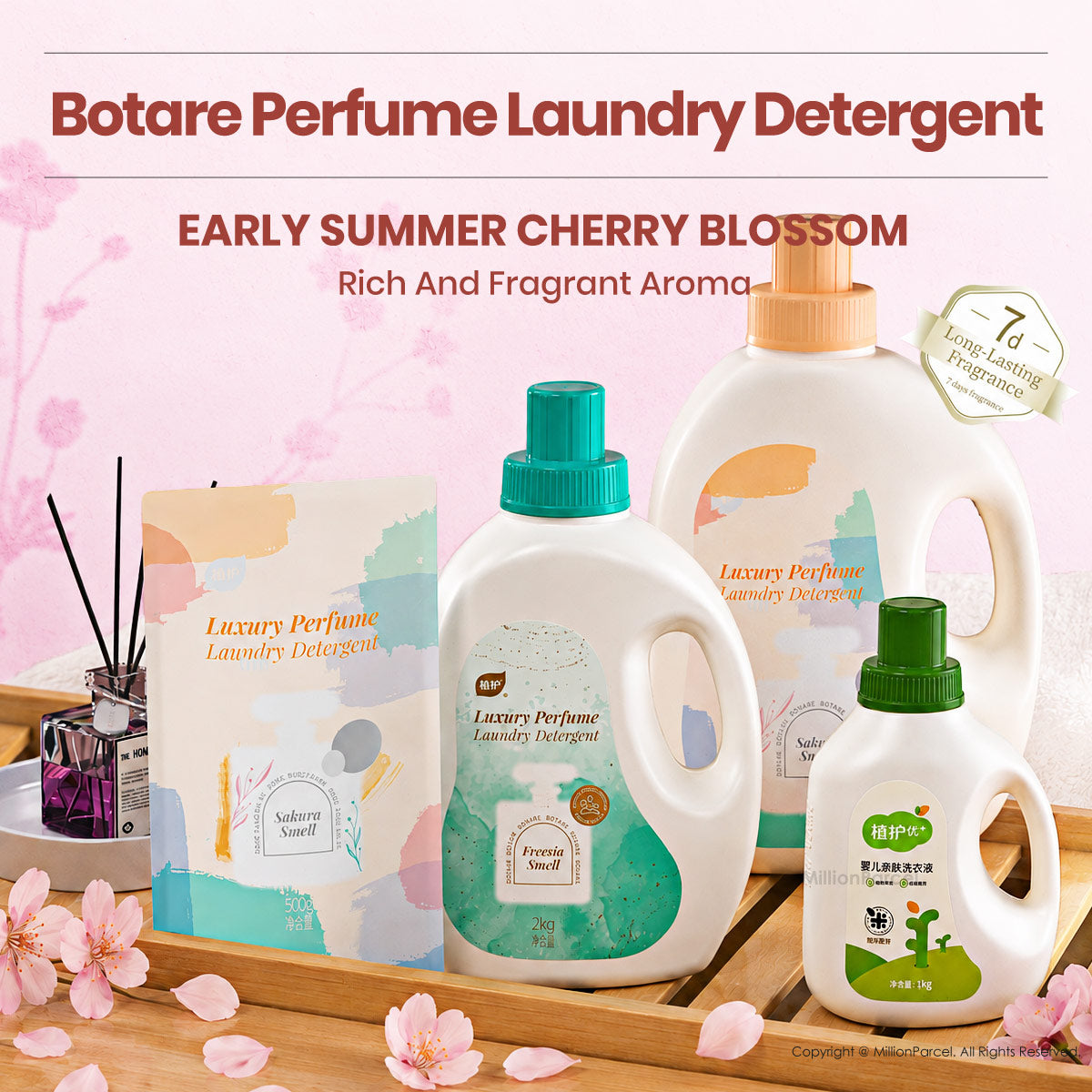 Botare Perfume & Baby Laundry Detergent | Sakura, Freesia, BabyBloom