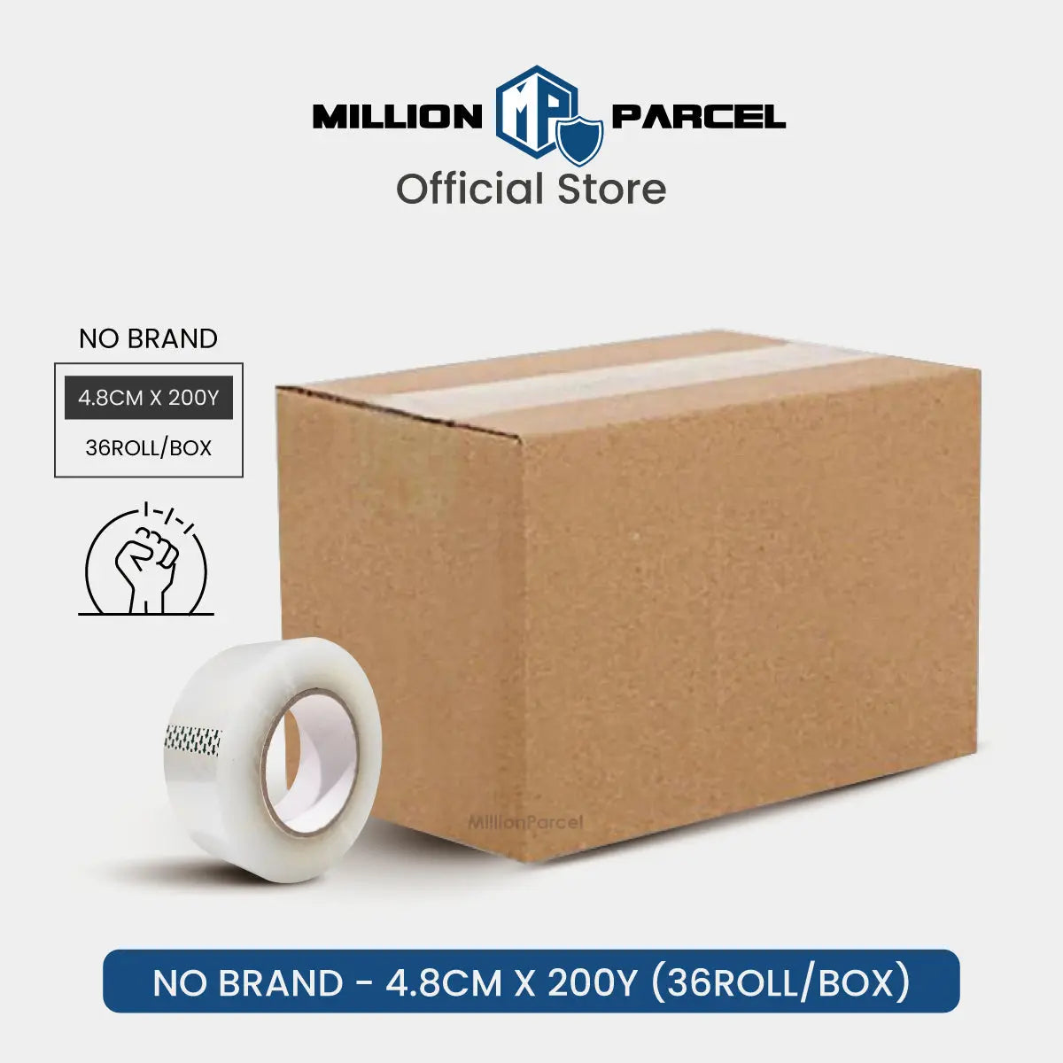 STAR Clear Adhesive Tape | Opp Tape | Brown Tape - MillionParcel