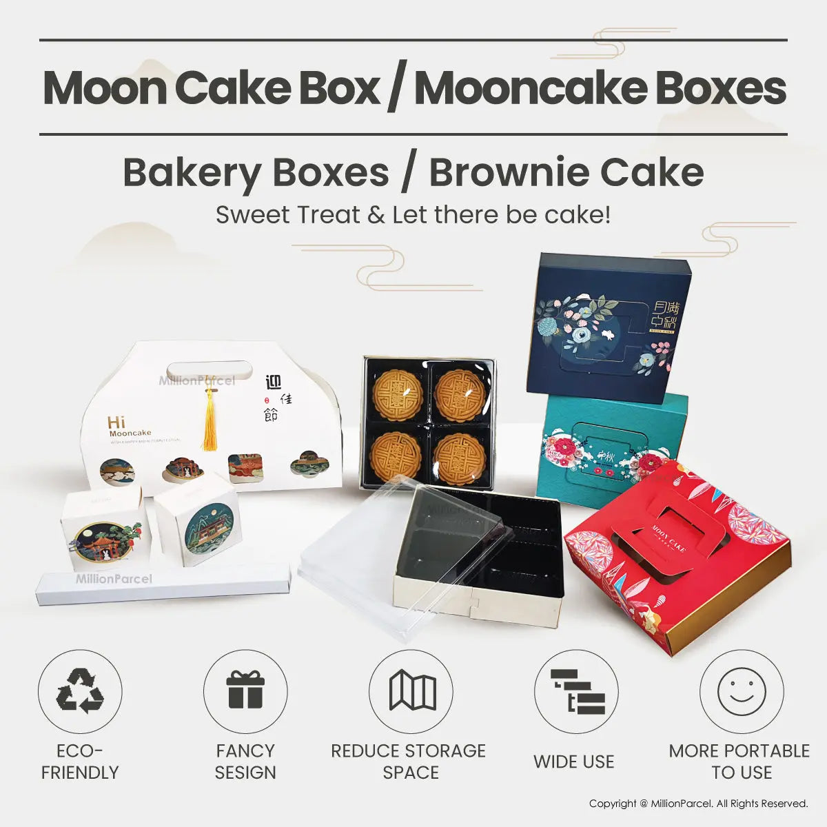 Moon Cake Box / Mooncake Boxes - MillionParcel