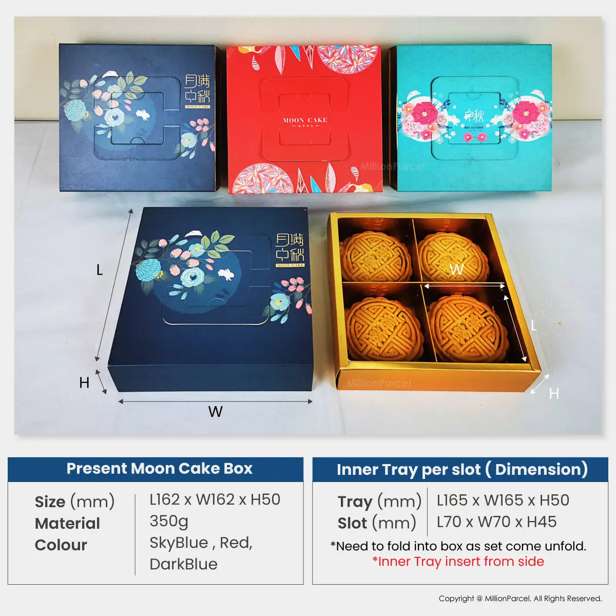 Moon Cake Box / Mooncake Boxes - MillionParcel