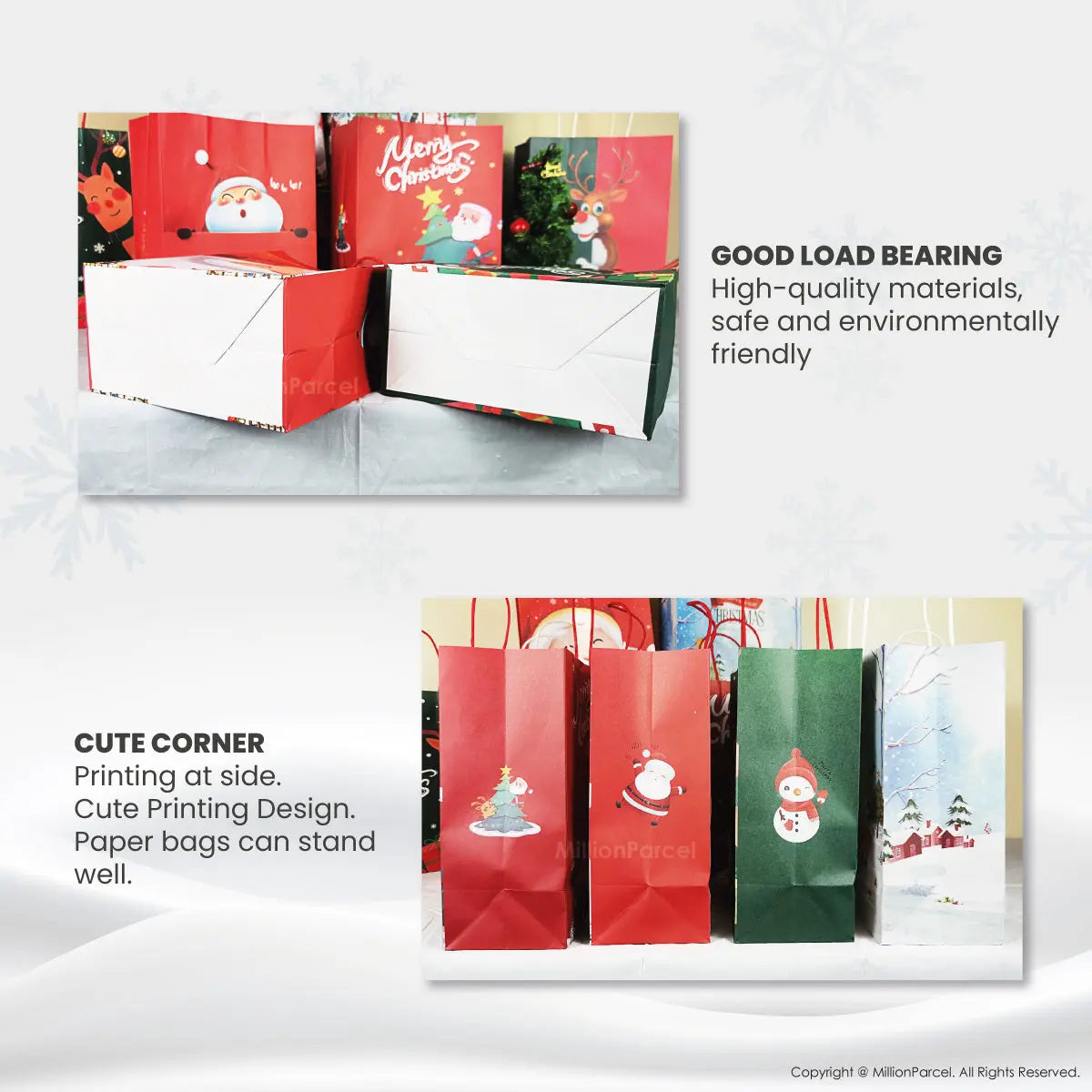 Christmas Paper Bag | Christmas Gift Bag - MillionParcel